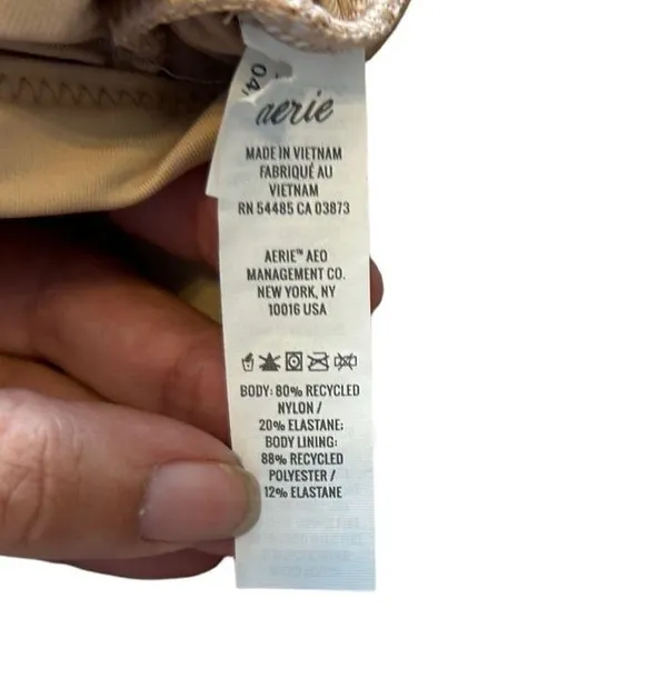 Aerie scoop Floral Nude tan bra size X-Large - Image 7