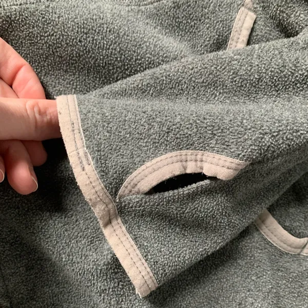 The North Face Gray Hooded Jacket L - Image 3