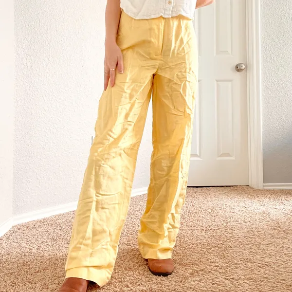 Vintage Yellow Trousers - Image 4