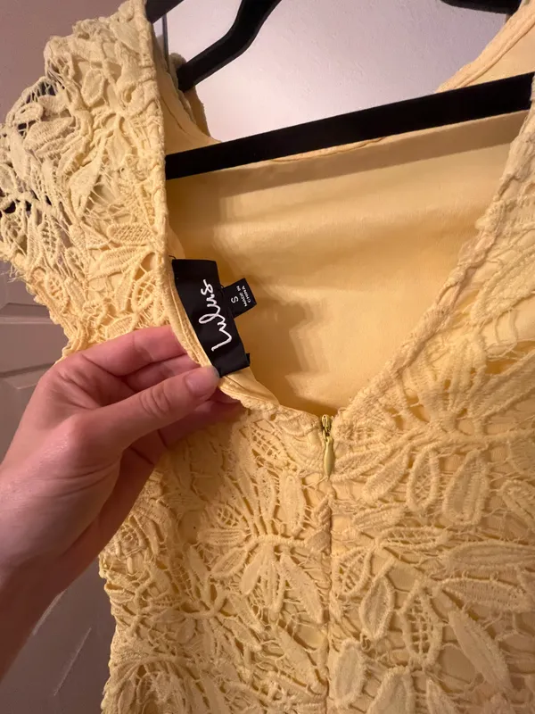 Lulus Yellow Bodycon Dress - Image 3