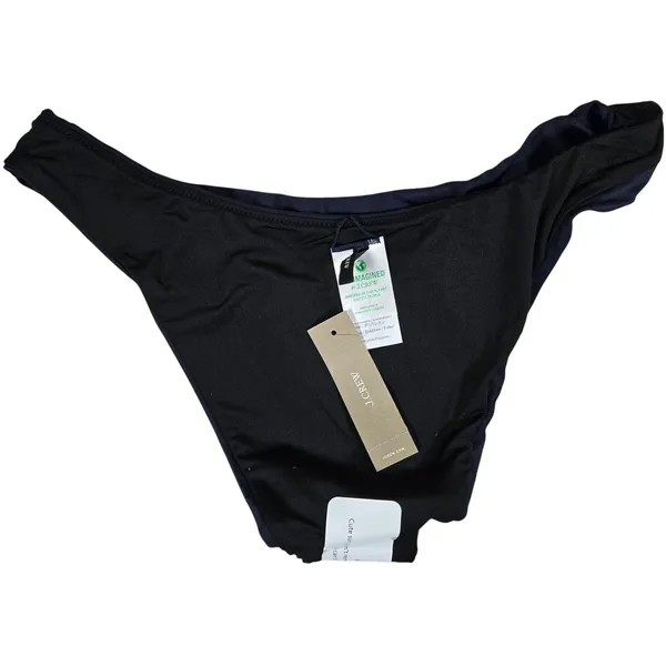 J. Crew Curved-waist cheeky‎ bikini bottom Navy S NWT - Image 4