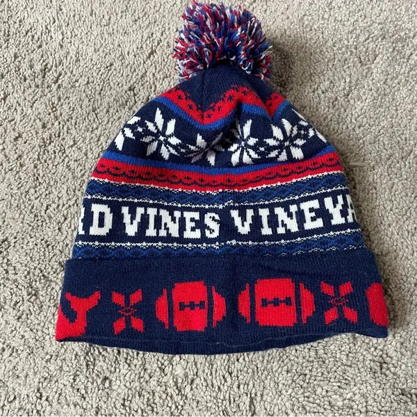 Vineyard Vines Tailgate Pom Pom‎ Knit Beanie unisex one size - Image 2