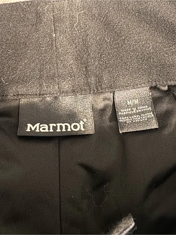 Marmot Women’s M Black Floral Insulated Snow Ski Pants Zip Pockets - Image 2