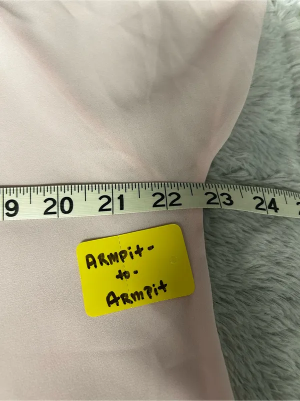 Ann Taylor Women's V-Neck Blouse - Light Pink - Image 3
