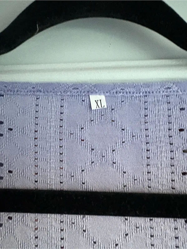 Women’s Lavender Eyelet Button - Image 3