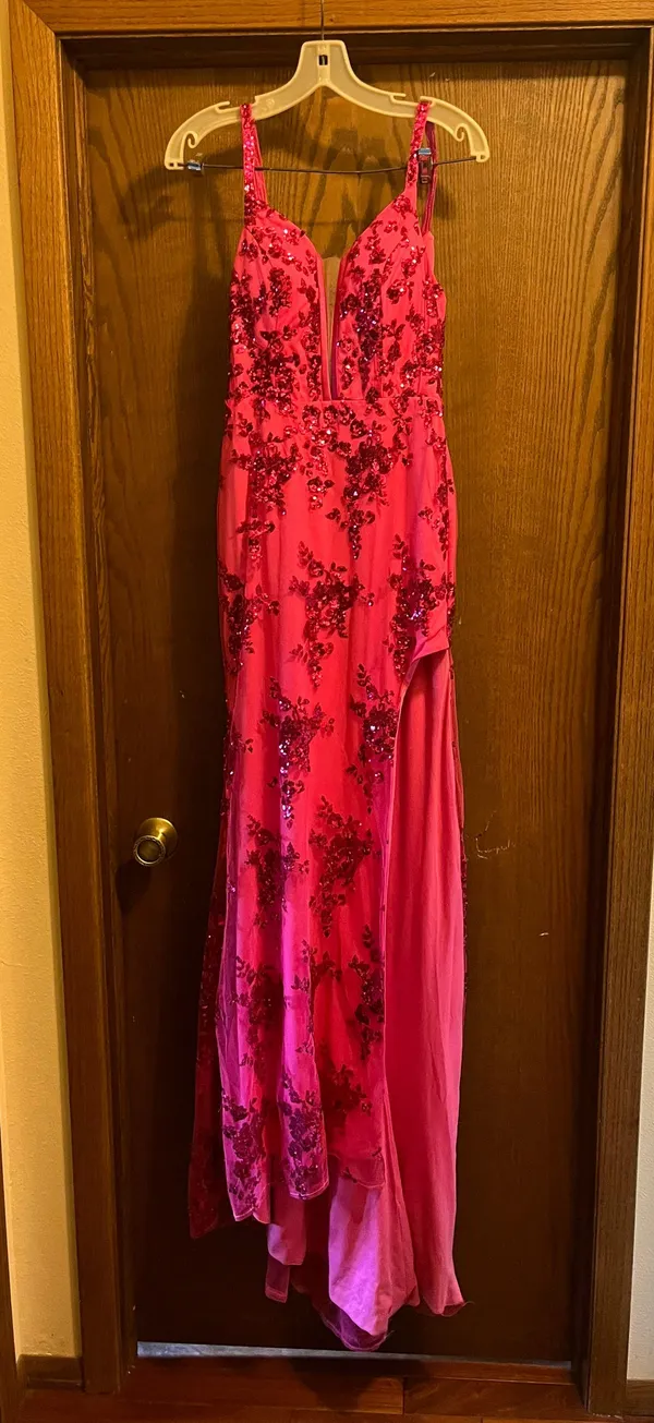 Pink Corset Prom Dress - Image 2