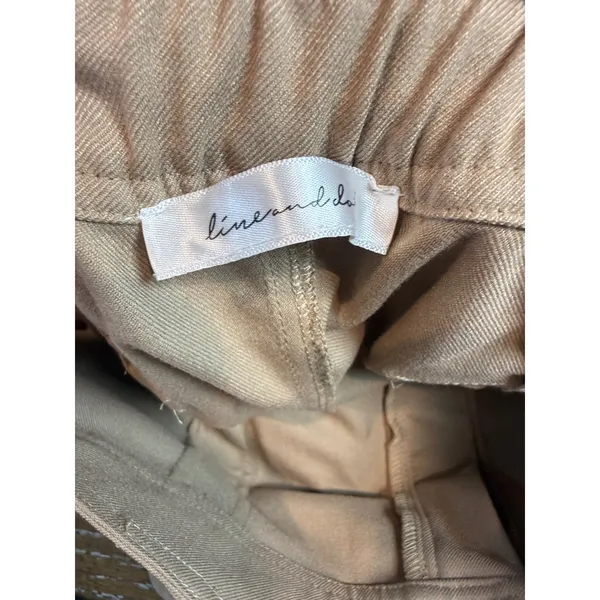 Line & Dot Weekend Cargo Pants Tan Khaki High Waist Utility Size Small - Image 6