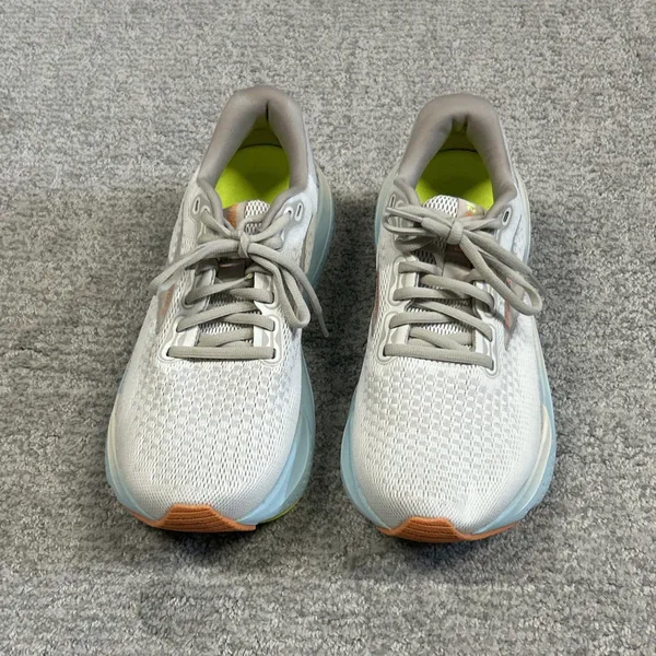 Brooks Glycerin 21 Womens 8.5 Beige Blue Walking Running Shoes Sneakers - Image 2