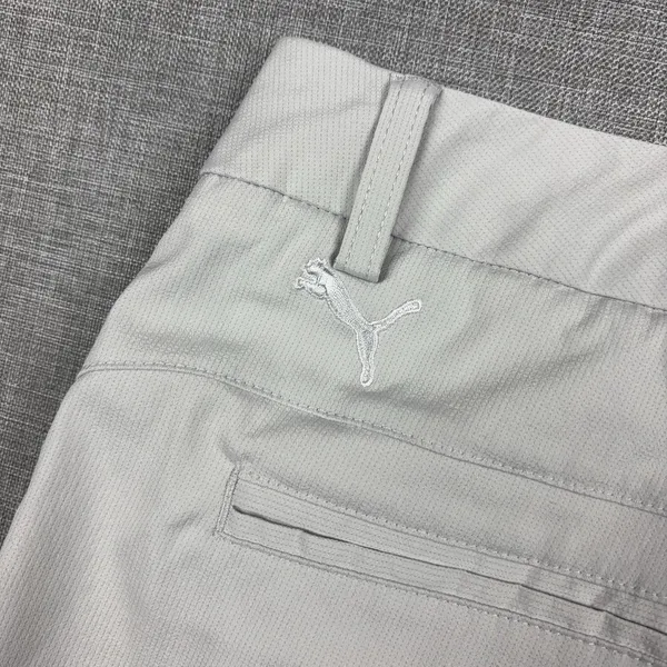 PUMA Pants Womens 0 Gray Capri Mesh Breathable Pockets Zip Front Lightweight - Image 8