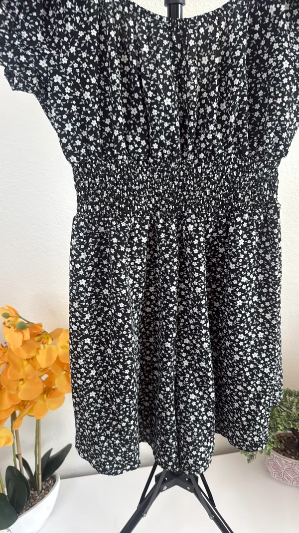 Love Tree Romper Floral Black Women’s - Image 11