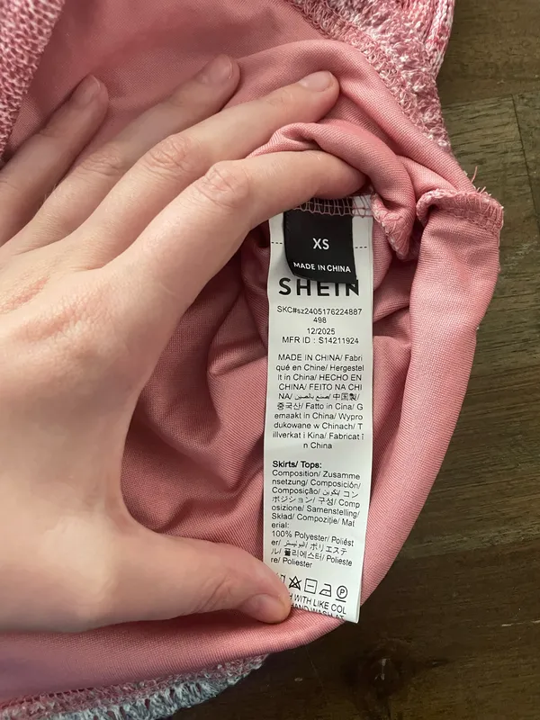 Shein strapless crop top and skirt set size extra small - Image 4