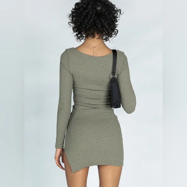 Princess Polly William Mini Dress in Khaki Size 8 New with tag - Image 5