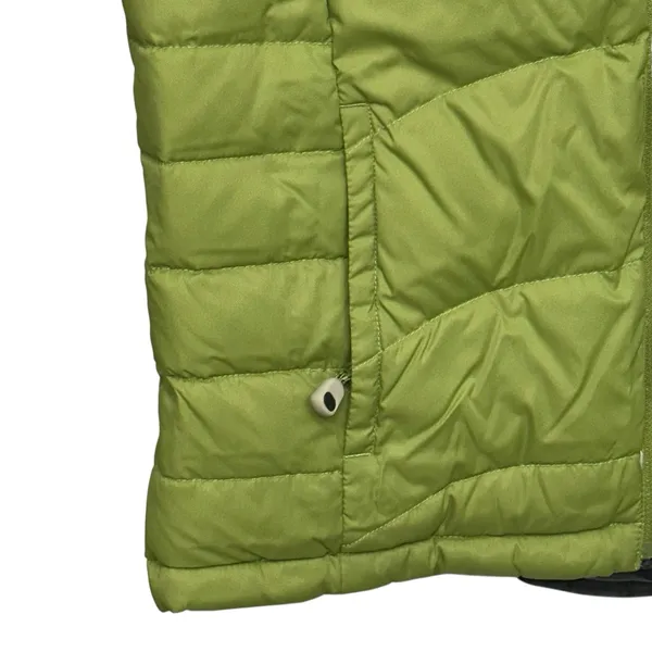 LL Bean Women M Quilted Reversible Goose Down Cold Weather Green Puffer Vest‎ - Image 8