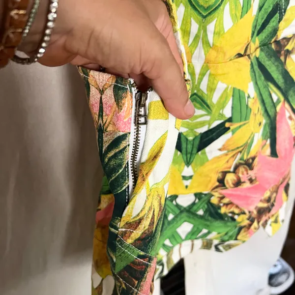 Finders Keepers Tropical Overall Denim Dress - Image 4
