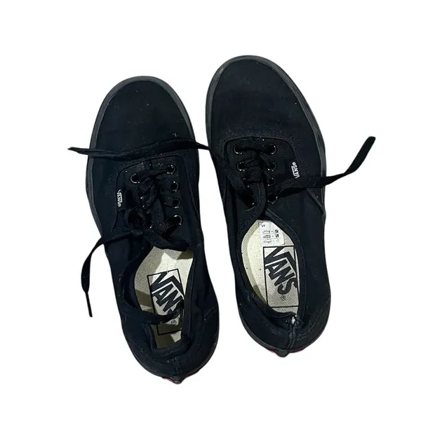 Vans Authentic Unisex Sneakers Black Size 6 Low Top Athletic Shoes - Image 6