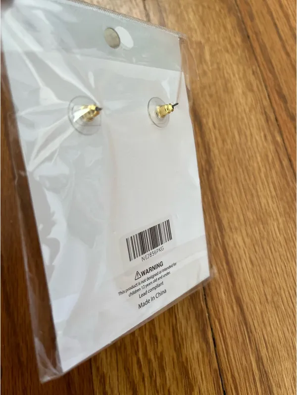 NWT Heart BRIDE Earrings Bridal Pink - Image 4