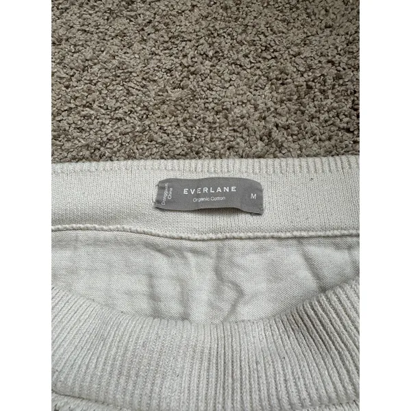 Everlane The Crochet Knit Skirt In Cream White Medium Organic Cotton - Image 8