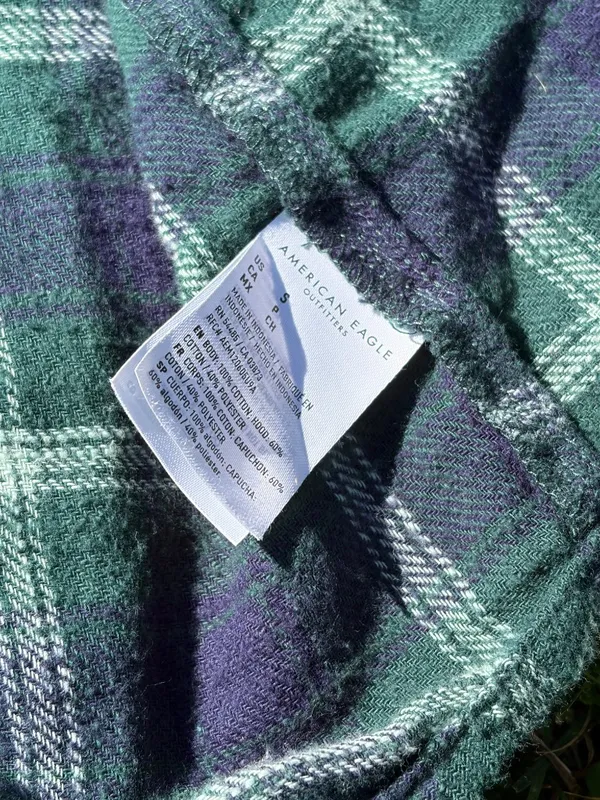American Eagle Hooded Flannel - Image 11