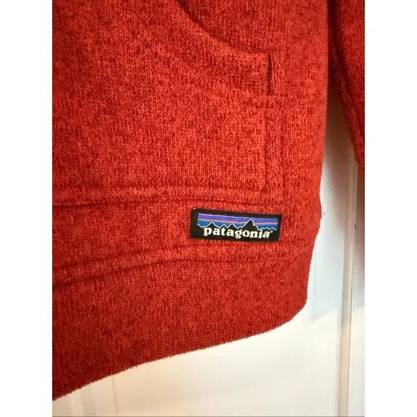 Patagonia red better sweater insulated full zip hooded sweater jacket M - Image 3