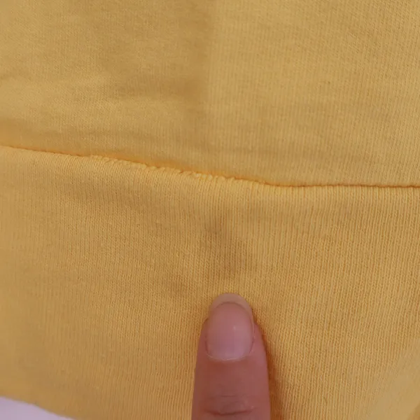 Banzai Hoodie Womens S/M Zip Up Yellow Raglan Sleeve Cotton USA Good - Image 9