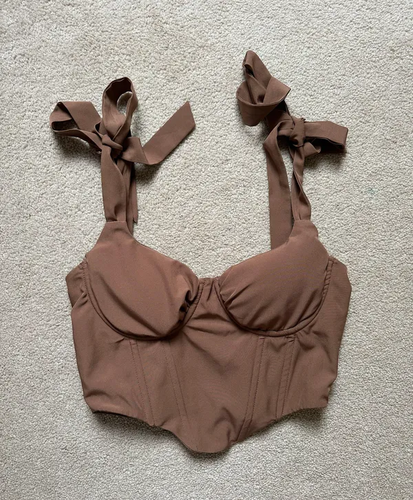 Brown Corset Top Size XS - Image 3