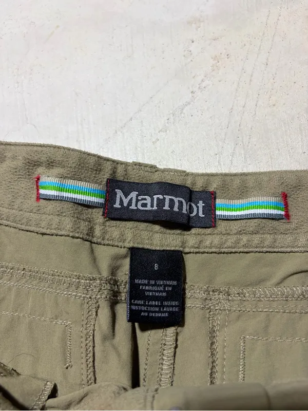 Marmot beige tan hiking shorts women’s 8 - Image 4