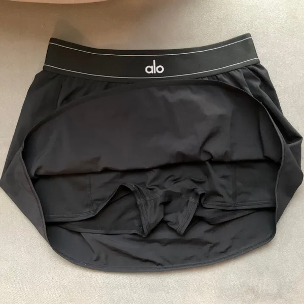 Alo Yoga Match Point Tennis Skirt Black S - Image 5