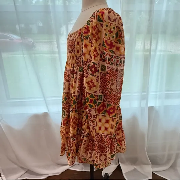 Dress Forum Smocked Mini Dress Size‎ Large NWT - Image 2