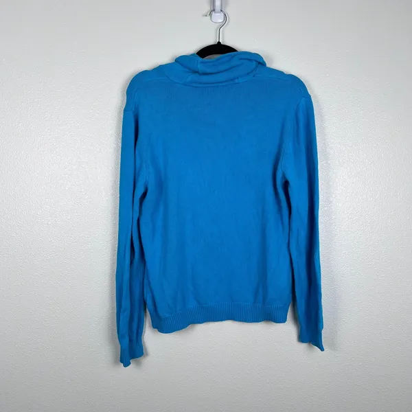 Lauren‎ Ralph Lauren Women's Knit Sweater Blue Sz XL - Image 5
