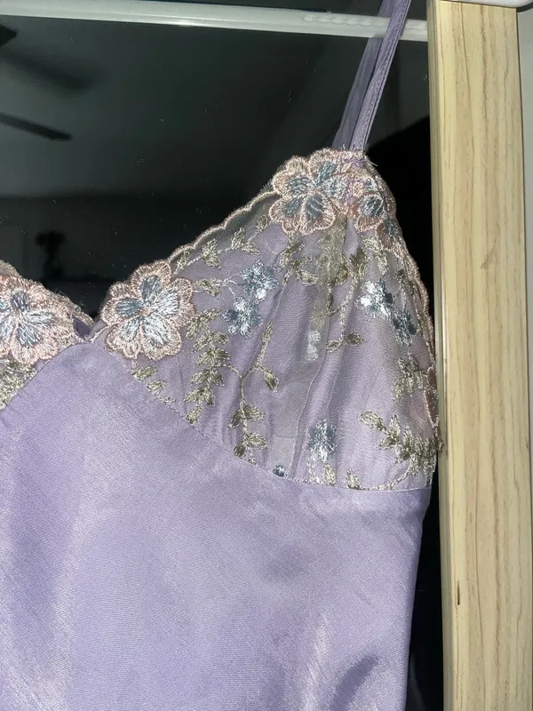 Princess Polly Purple Mini Dress Floral - Image 2