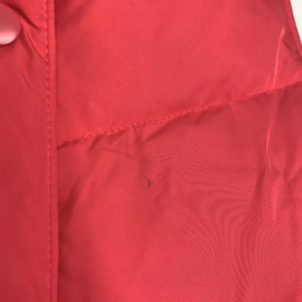 GAP Womens Large Pink Puffer Vest Full Zip‎ Pockets Big Snap Cinched Waist - Image 2