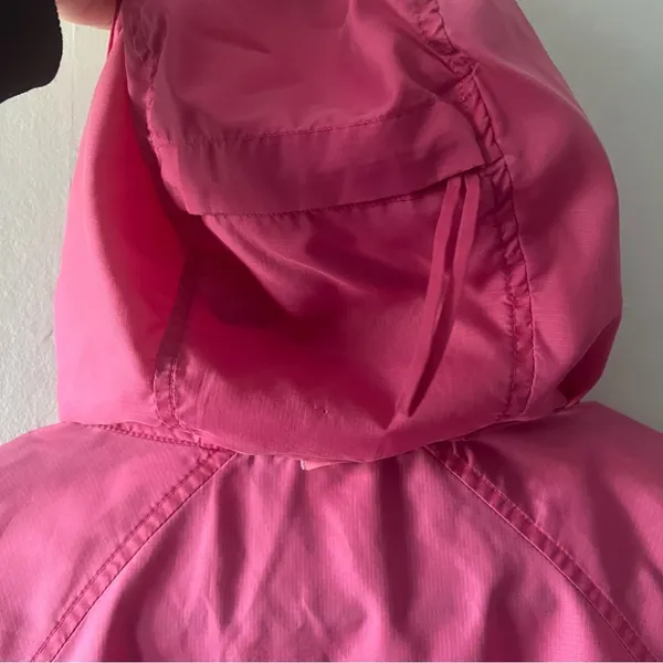 L.L. Bean Pink Lightweight Windbreaker Jacket Size Large - Image 8
