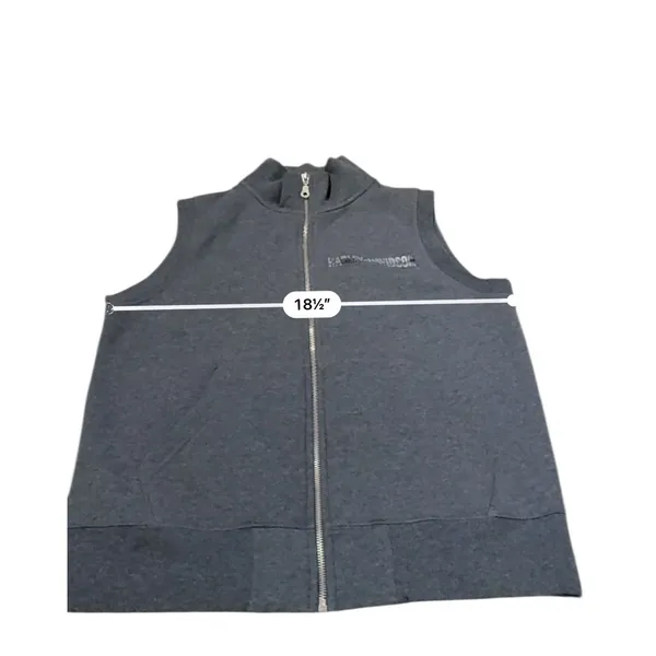 Harley-Davidson Zip Vest Women's Small Gray Logo Biker Casual Layering‎ - Image 6