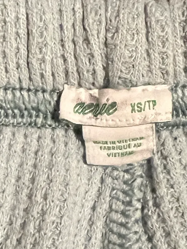 Womens XS Aerie Waffle Knit Thermal Joggers– Pale Mint Green - Image 9