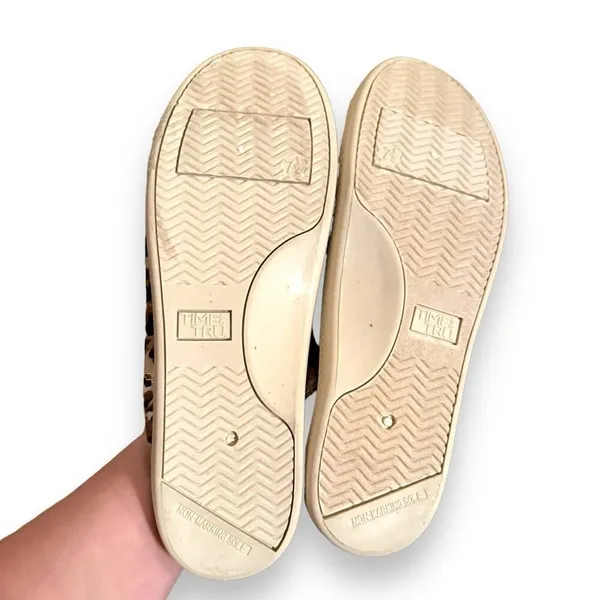 Time & Tru Leopard Print Scrunch Back Slip‎ On Memory Foam Sneakers Sz 7.5 - Image 10