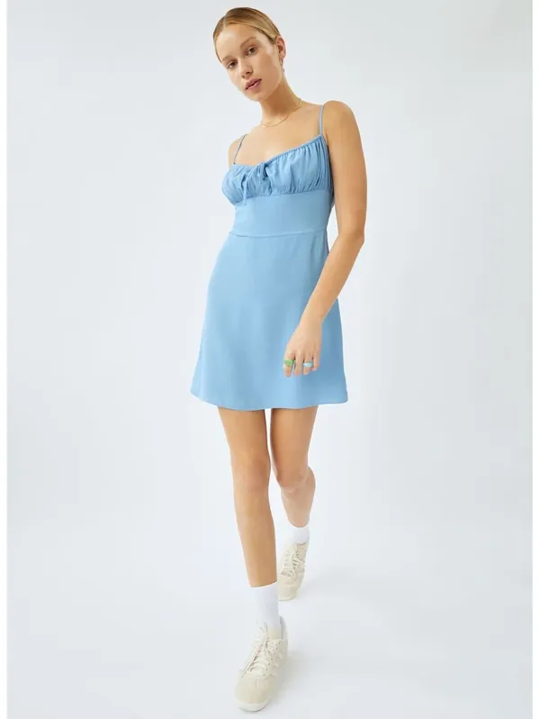Sunday Best Delilah Dress Sky Blue ECOVERO Mini Dress Size M Aritzia - Image 2