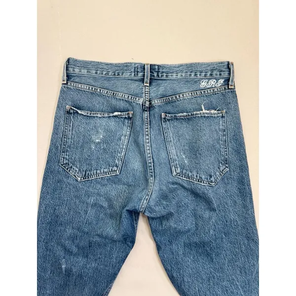 AGOLDE Jeans Jaime High Rise Classic Skinny Distressed Button Fly Size 28 - Image 8