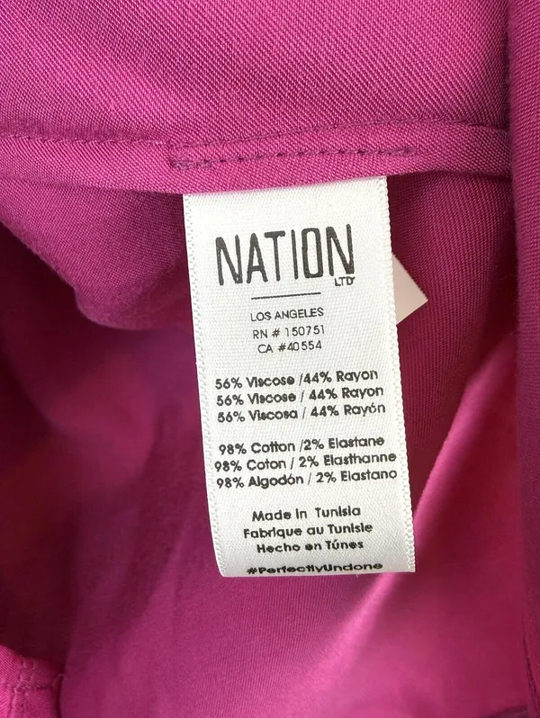 Nation LTD Miss Magenta Bell Sleeve Blouse - Size - XS - Image 6