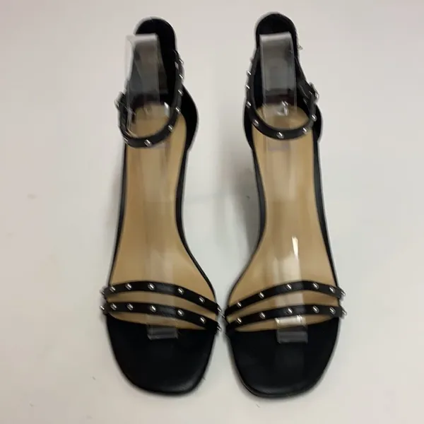A New Day‎ Studded Square Toe High Heel Strappy 8 A9 - Image 5