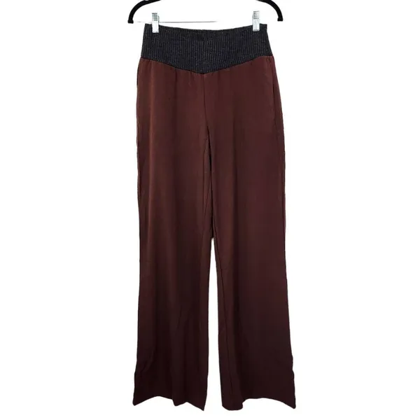 WeWoreWhat Brown Low Rise V Pant NWT Size Small Revolve pants - Image 2