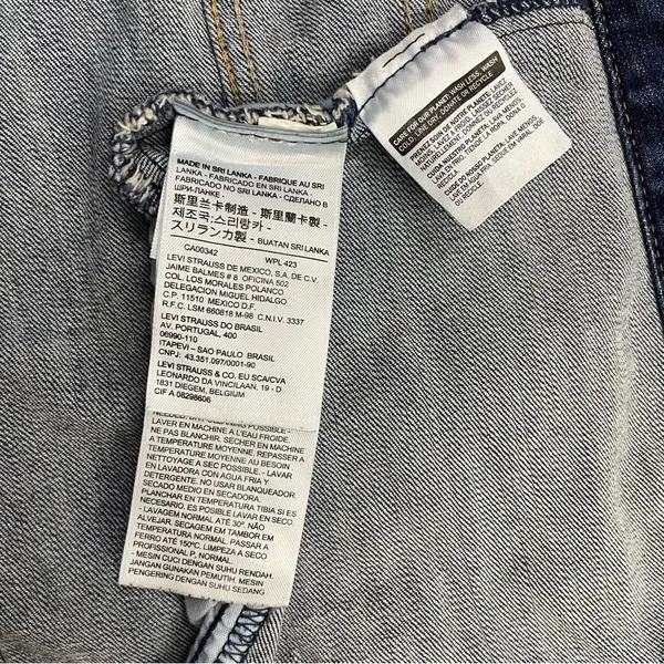Levi’s Original Trucker Denim Jacket Sz S Blue Stretch Jean Classic S40117 - Image 8
