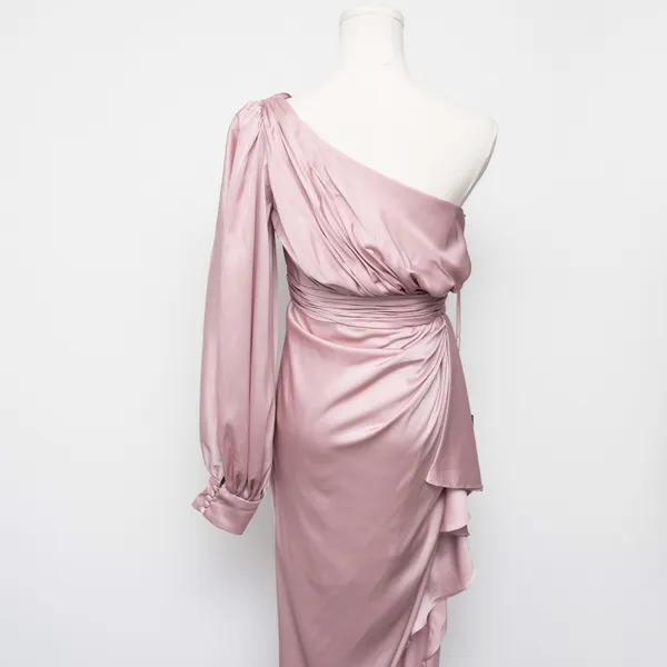 IEENA for Mac Duggal - One-Shoulder Satin Gown‎ - Image 12