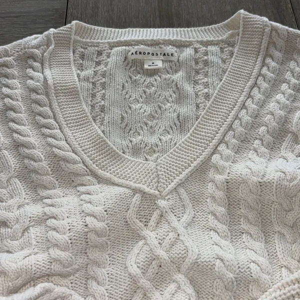 Aeropostale Cotton Blend Cable Knit Sweater - Image 3