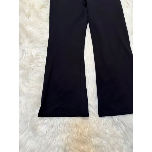 Halara Womens Sz Small Regular Cropped Flare Trouser Black Pull On Ponte Pockets - Image 5