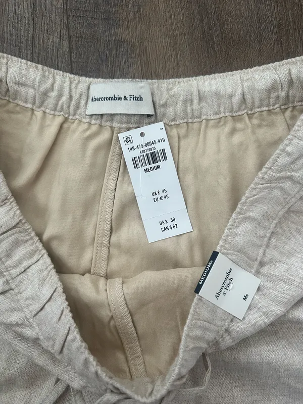 Abercrombie Linen Shorts Pull-On - Image 4