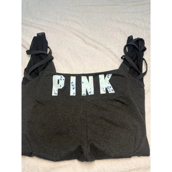 Victoria Secret Pink Yoga Strap Ankle Leggings Woman’s Grey Size Large - Image 3