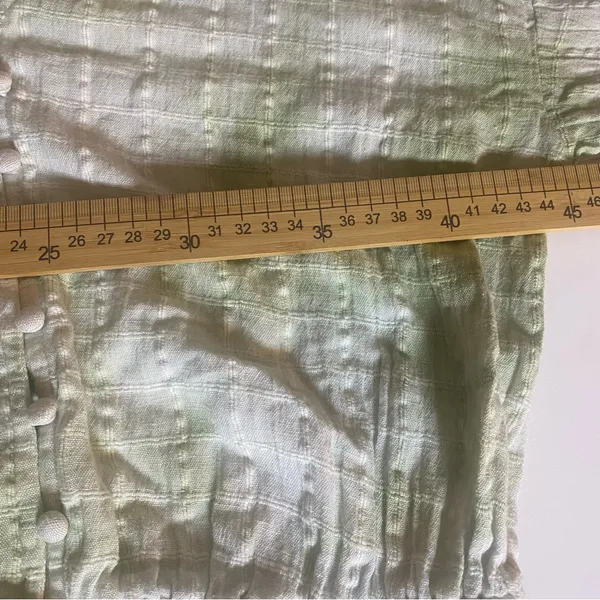 Aerie Light Green Textured Romper country cowgirl‎ feminine boho festival Medium - Image 8