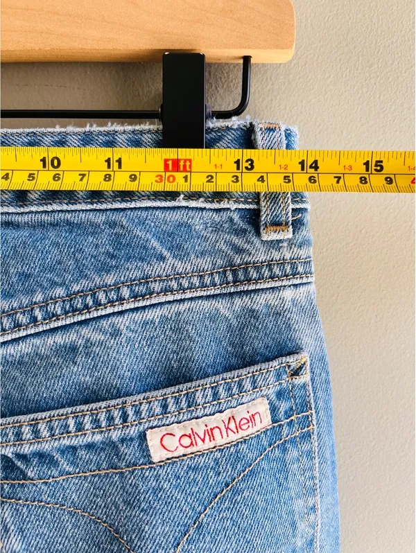 Vintage 90s Calvin Klein High Rise Straight Leg Jeans - Made in USA - Size 8 - Image 10