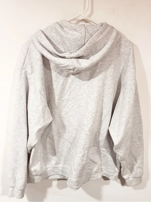 Skims Cotton Fleece Classic Hoodie Pullover Sweatshirt Grey Size XS - Image 4
