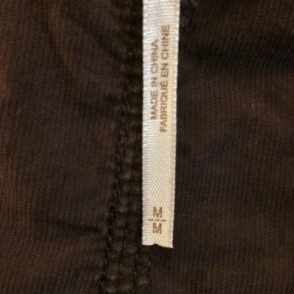 Free people margate paperbag waist corduroy panther rose medium - Image 12